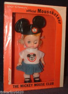 Horsman Walt Disneys Mouseketeer Club Girl Doll