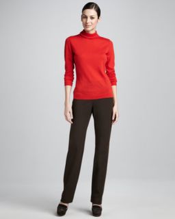 Lafayette 148 New York Super 120s Wool Turtleneck & Punto Milano