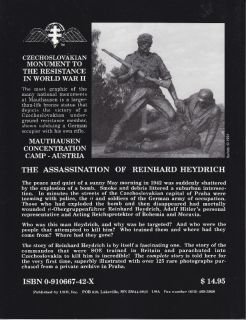 REINHARD HEYDRICH ASSASSINATION   1994 WW2 PICTORIAL MILITARY HISTORY