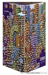 picture 2 of Heye 2000 pieces jigsaw puzzle Mordillo   City (29495)