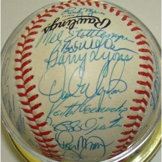 1988 Mets Team 31 SIGNED Official ONL Baseball CARTER