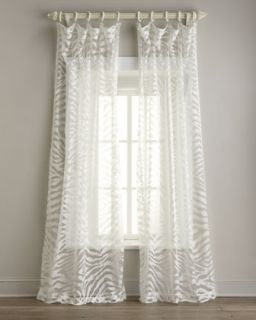 3VUZ Isabella Collection by Kathy Fielder Zebra Sheer Curtains