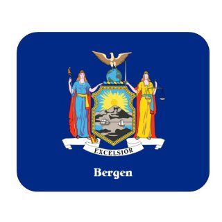 US State Flag   Bergen, New York (NY) Mouse Pad