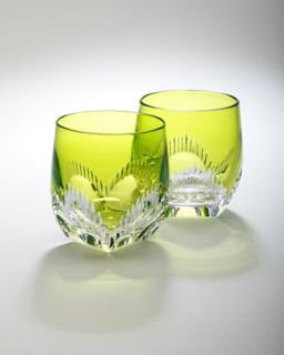 waterford two mixology neon lime tumblers $ 175