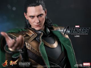 Hottoys Hot Toys Movie Masterpiece Marvel The Avengers Loki 1 6 Figure
