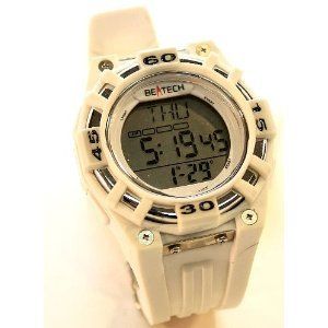 Beatech BH5000W Heart Rate Monitor Watch White Alarm
