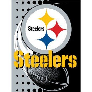 Pittsburgh Steelers Royal Plush Raschel NFL Blanket (Flash