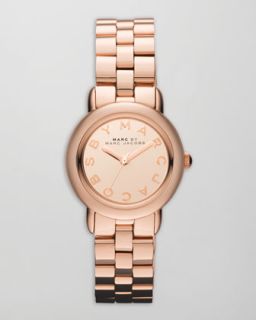 Y1E1W MARC by Marc Jacobs Marci 3H Analog Watch, Rose Golden
