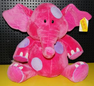 Adoroble Gulliver Elephant Hot Pink Stuffed Animal Plush Toy 14 Brand