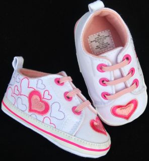 Kids Toddler Baby Girl Pink Tennis Shoes Size 2 3