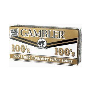 Gambler Light 100 Cigarette Tubes (5 Boxes) 200 Tubes Per