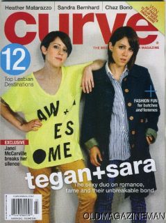 curve magazine March 2012 TEGAN SARA heather Matarazzo Chaz Bono
