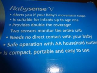 Hisense Babysense V Baby Sense Infant Movement Monitor w 2 Sensors in