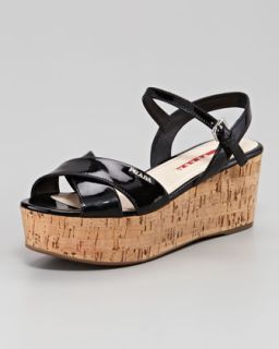 Black Crisscross Sandal  