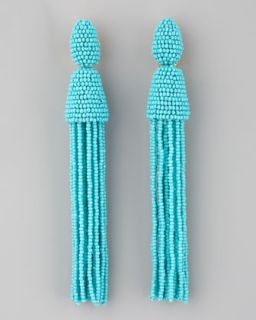  tassel earrings turquoise available in turquoise $ 395 00 oscar de la