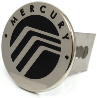 Black Mercury Logo Hitch Cover 2 Hitch Receivers Cover Plug Stainless