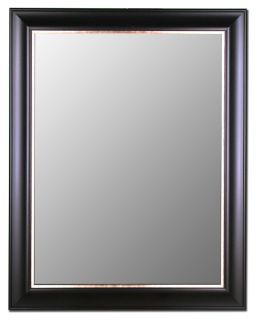  Classic Ebony Silver Wall Mirror Made in USA Hitchcock Butterfield