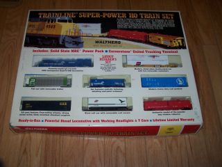 Walthers HO Scale Train Set with Box 8 Piece Super Power not Lionell