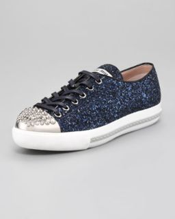 studded cap toe glitter sneaker $ 495 more colors available