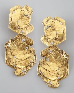 Gold Clip Earrings  