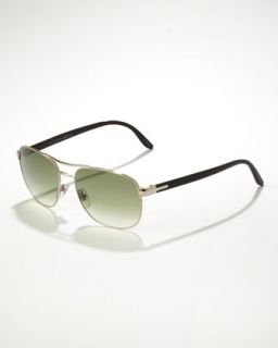 gucci metal navigator sunglasses light gold $ 310