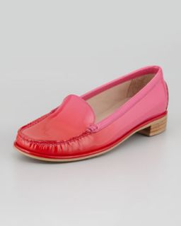  leather loafer red pink available in red pink $ 325 00 stuart weitzman