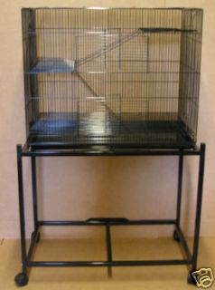 New Medium 3 Level Small Animal Economical Wire Cage With Stand