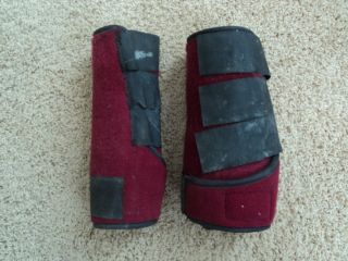 Horse Tendon Boots Like SMB Professionals Choice Red Maroon Burgundy