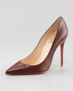 decollete pointed toe red sole pump $ 625