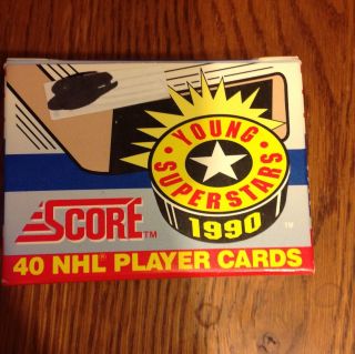  Cards 1990 Young Superstars Score Hockey in Box Trading BIOS