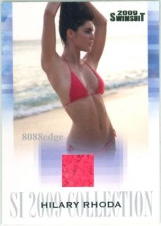  Sports Illustrated SI Swimsuit Bikini Swatch Card Hilary Rhoda