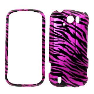 Hot Pink Zebra Strips Snap on Protective Cover Case for