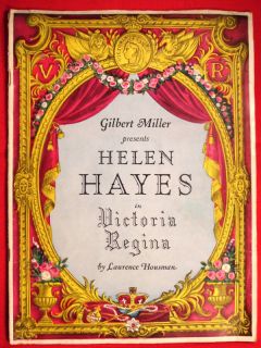 Helen Hayes in Victoria Regina 1930s Souvenir Program