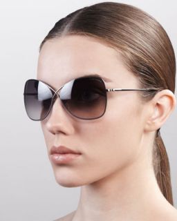 Tom Ford Colette Metal Frame Butterfly Sunglasses   
