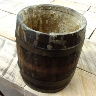 Coulterville IL Wooden Bucket Keg Farm Antique