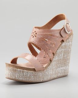  wedge sandal available in sunset $ 475 00 pedro garcia ailyn cutout