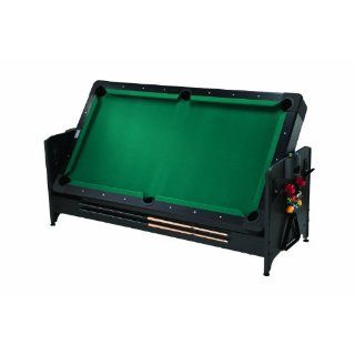 Fat Cat Pockey 7ft Black 3 in 1 Air Hockey, Billiards, and