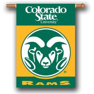  STATE RAMS 2 SIDED 28 X 40 BANNER W/ POLE SLEEVE