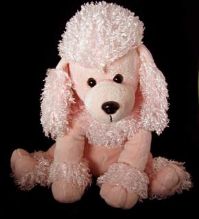  pink plush stuffed poodle soft and cuddly welcome to his and hers too