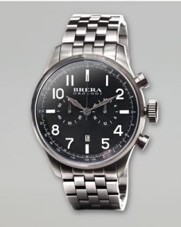 N1TAH Brera Classico Chronograph Watch, Black