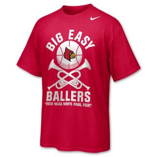  Louisville Cardinals Big Easy Ballers 2012 Final Four Mens Tee Shirt