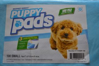   PUPPY PADS WEE WEE POTTY HOUSE TRAINING DOG PADS 17x24 SMALL 100CT