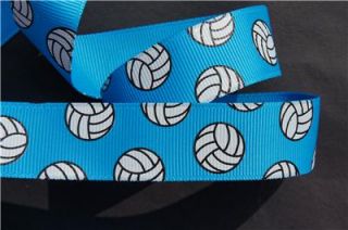 10yd Volleyball 7 8 Vivid Blue Grosgrain Ribbon Craft