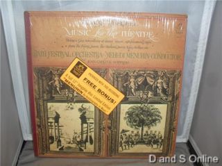 Henry Purcell Music for The Theatre Menuhin Bonus New LP