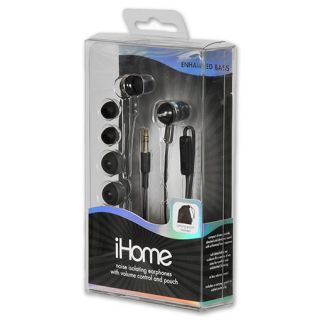 iHome Noise Isolating Headphones Black