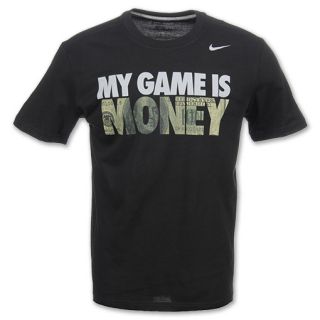 Nike My Game Is Money Mens Tee Shirt Black