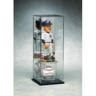 Mirrored Back Large Bobble Head Display Case with Baseball