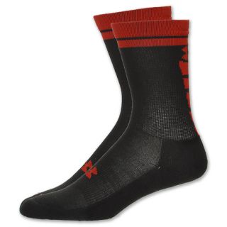 Under Armour Zagger Crew Youth Socks Black/Red