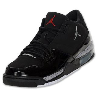 Jordan Mens Flight 23 Basketball Shoe Black/Silver