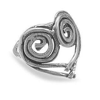 Coiled Heart Ring Size 9 Jewelry